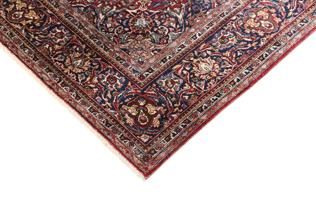 Hand Knotted Antique Masterpiece Oriental Kashan Fine Silk Rug 4' 2" x 6' 6" - No. AT89335