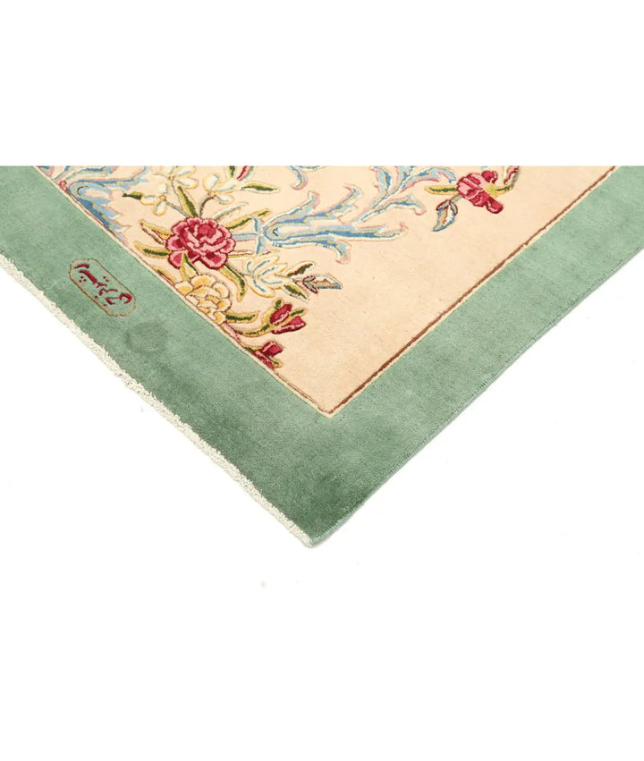 Beige Kerman Oriental Rug 3' 3" x 14' 2" Hand-Knotted | No. AT83719