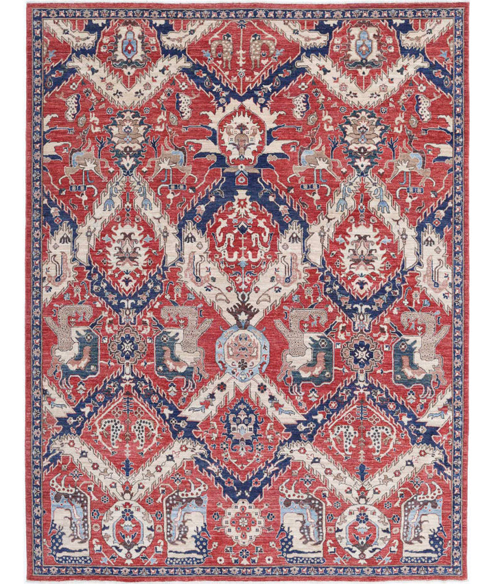 Hand Knotted Artemix Wool Rug 7' 8" x 9' 11" - No. AT464815