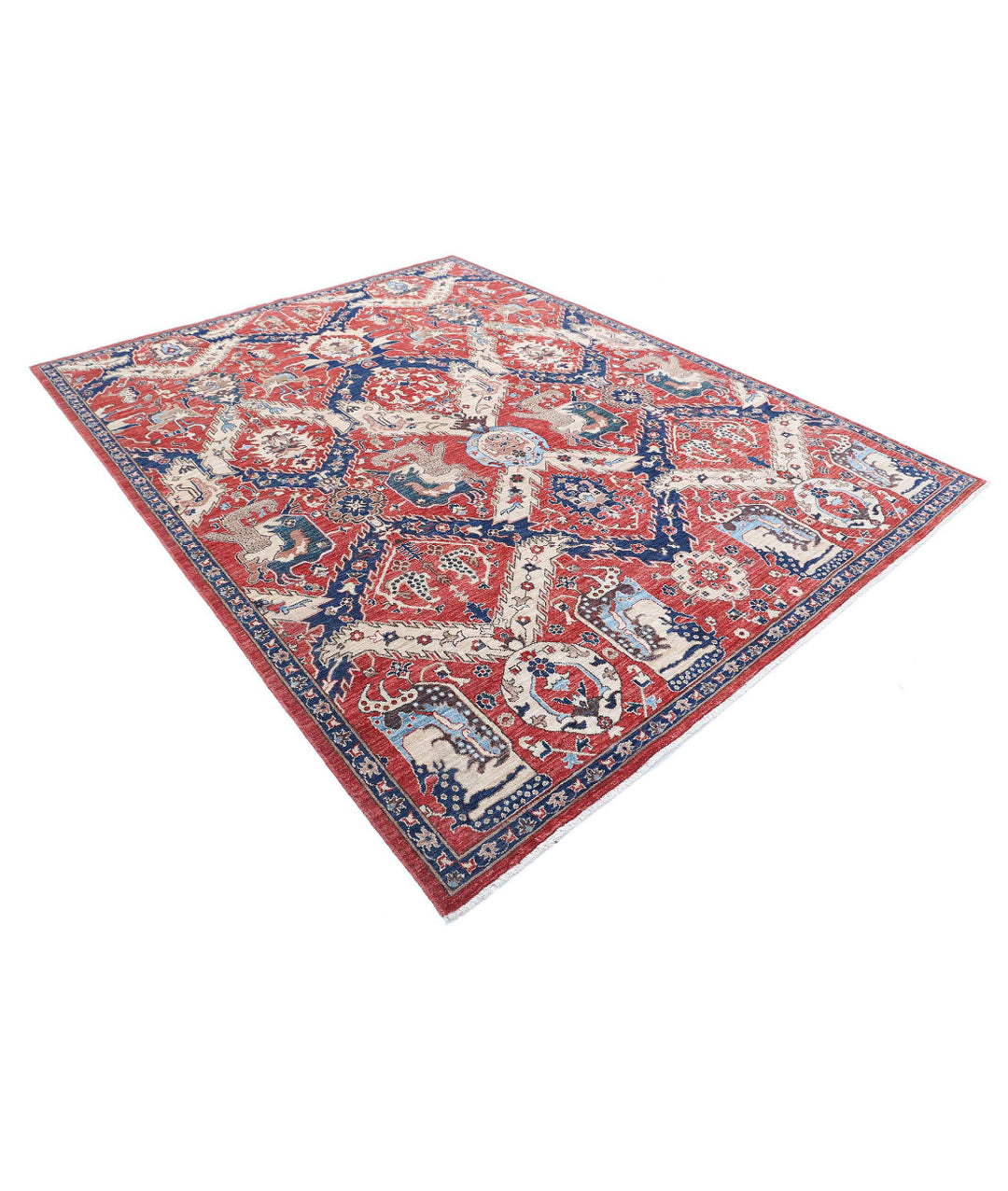 Hand Knotted Artemix Wool Rug 7' 8" x 9' 11" - No. AT464815