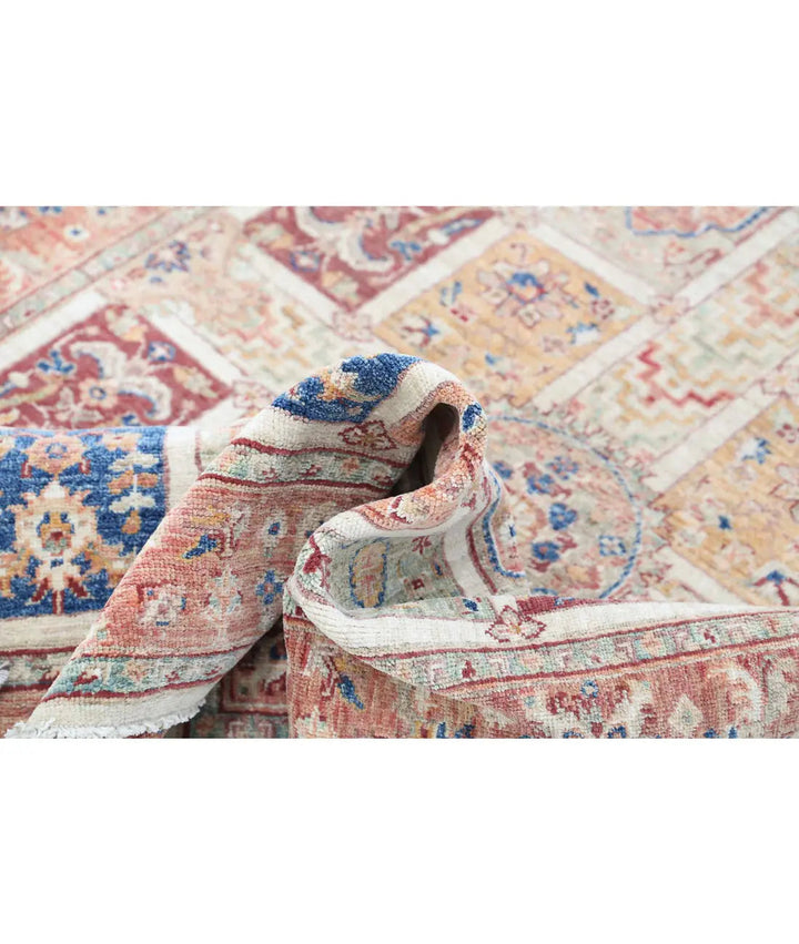 Afghan Bakhtiari Rug 3' 10" x 5' 8" Hand-Knotted | No. AT86320