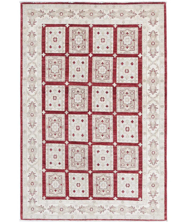 Hand Knotted Bakhtiari Wool Rug 4' 0" x 6' 0" - No. AT48562