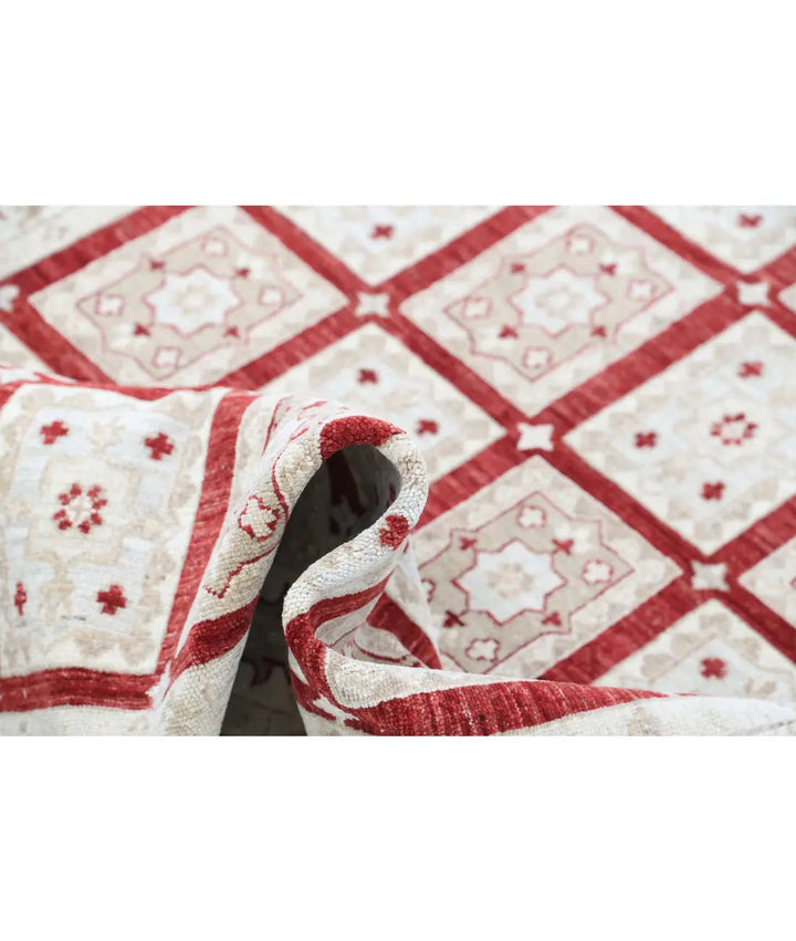 Afghan Bakhtiari Rug 4' 0" x 6' 0" Hand-Knotted | No. AT48562