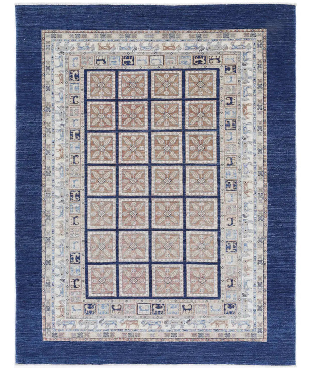 Hand Knotted Bakhtiari Wool Rug 4' 10" x 6' 3" - No. AT31026