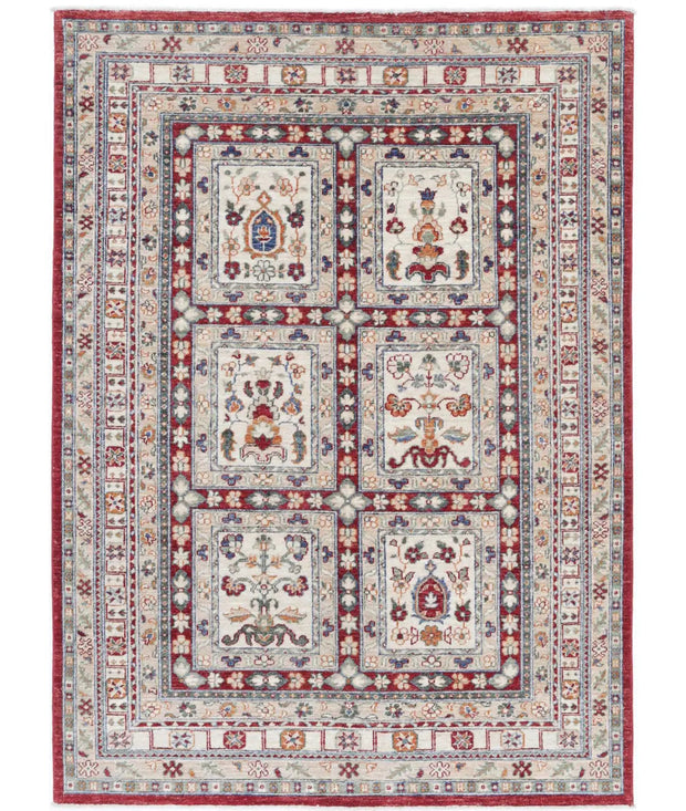 Hand Knotted Bakhtiari Wool Rug 4' 6" x 6' 4" - No. AT86707