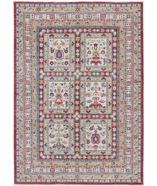 Hand Knotted Bakhtiari Wool Rug 4' 7" x 6' 5" - No. AT13303