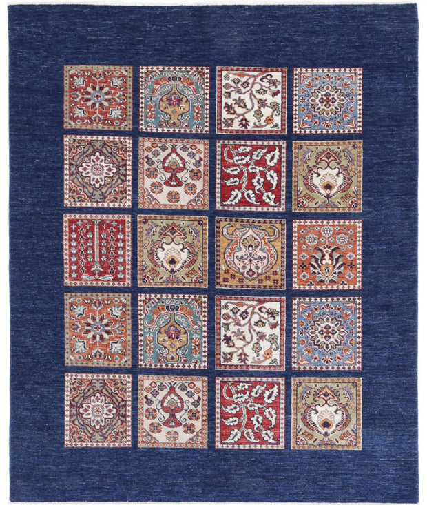 Hand Knotted Bakhtiari Wool Rug 5' 0" x 6' 0" - No. AT96435