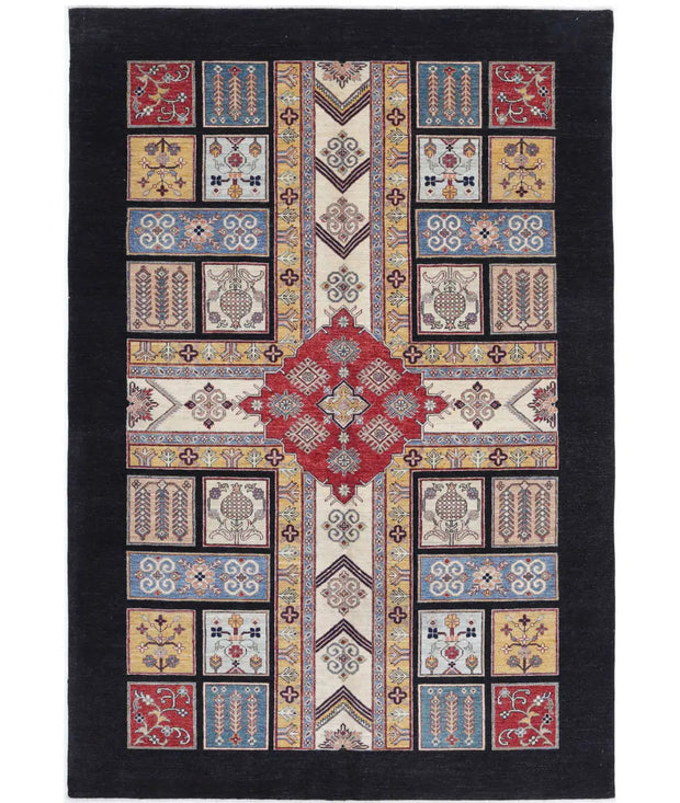 Hand Knotted Bakhtiari Wool Rug 6' 7" x 9' 7" - No. AT47744