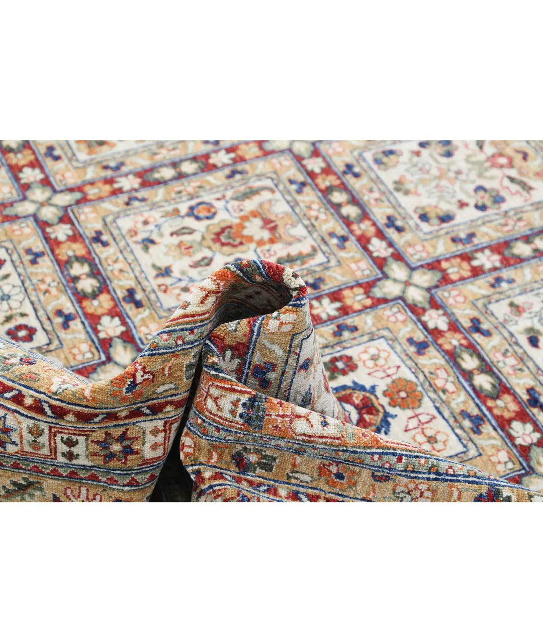 Afghan Bakhtiari Rug 8' 0" x 10' 0" Hand-Knotted | No. AT30207