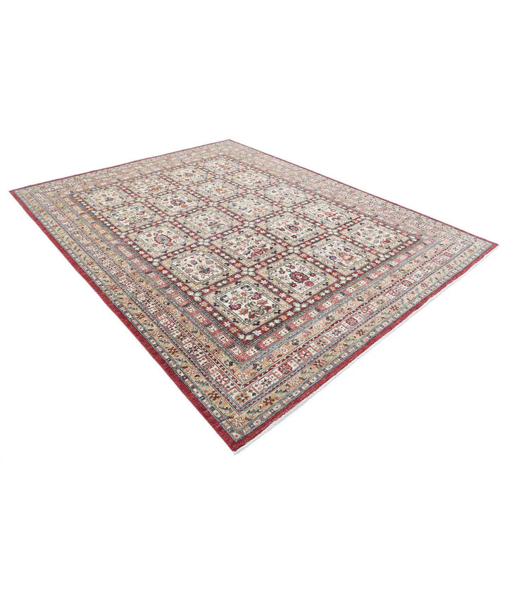 Afghan Bakhtiari Rug 8' 0" x 10' 0" Hand-Knotted | No. AT30207