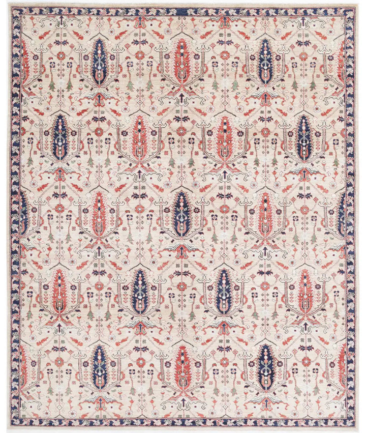 Afghan Bakshaish Rug 7' 10" x 9' 10" Hand-Knotted | No. AT19722