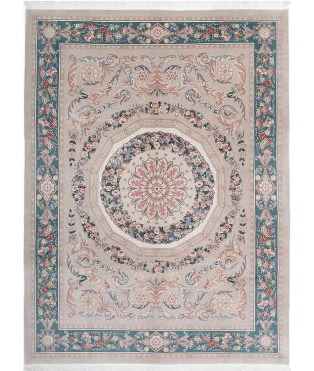 Hand Knotted Chinese Wool Rug 8' 11" x 12' 1" - No. AT77112