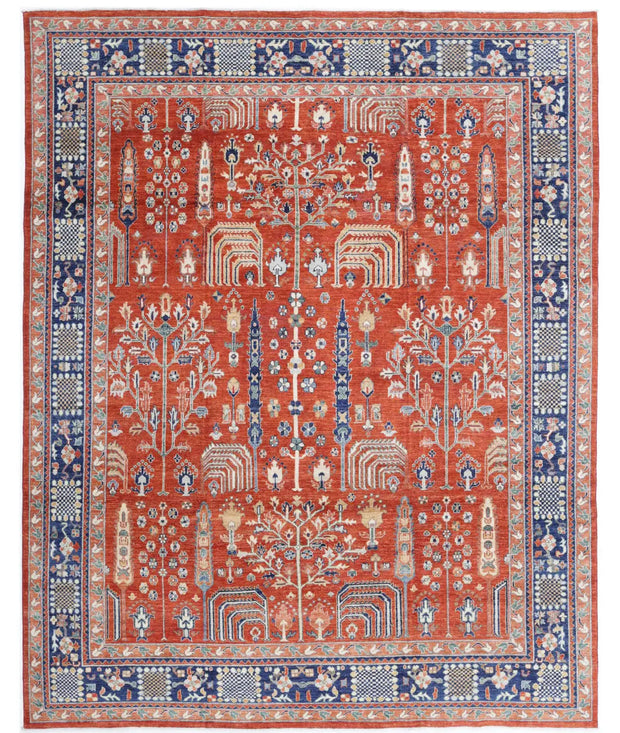 Hand Knotted Fine Bakshaish Wool Rug 7' 9" x 9' 11" - No. AT57142