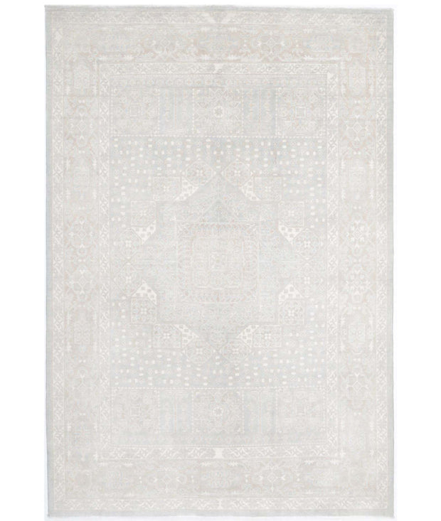 Hand Knotted Fine Mamluk Wool Rug 6' 0" x 8' 11" - No. AT37562