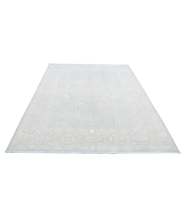 Afghan Mamluk Rug 6' 0" x 8' 11" Hand-Knotted | No. AT37562
