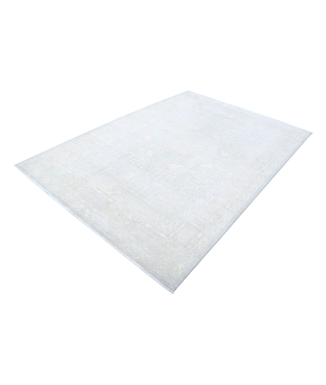 Afghan Mamluk Rug 6' 0" x 8' 11" Hand-Knotted | No. AT37562