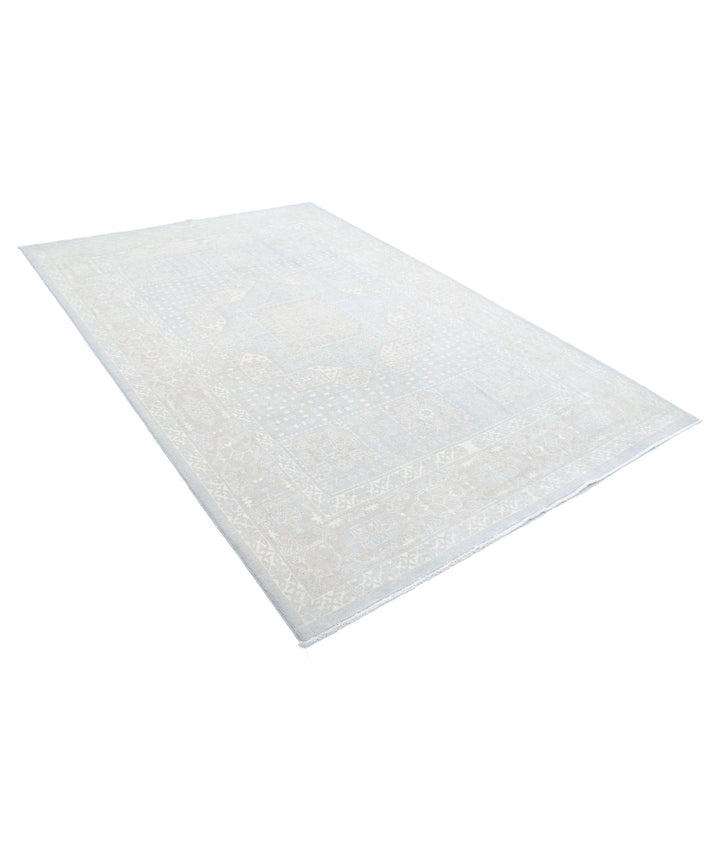 Afghan Mamluk Rug 6' 0" x 8' 11" Hand-Knotted | No. AT37562