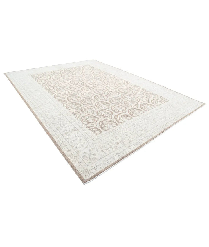 Afghan Tabriz Rug 10' 1" x 13' 4" Hand-Knotted | No. AT76243