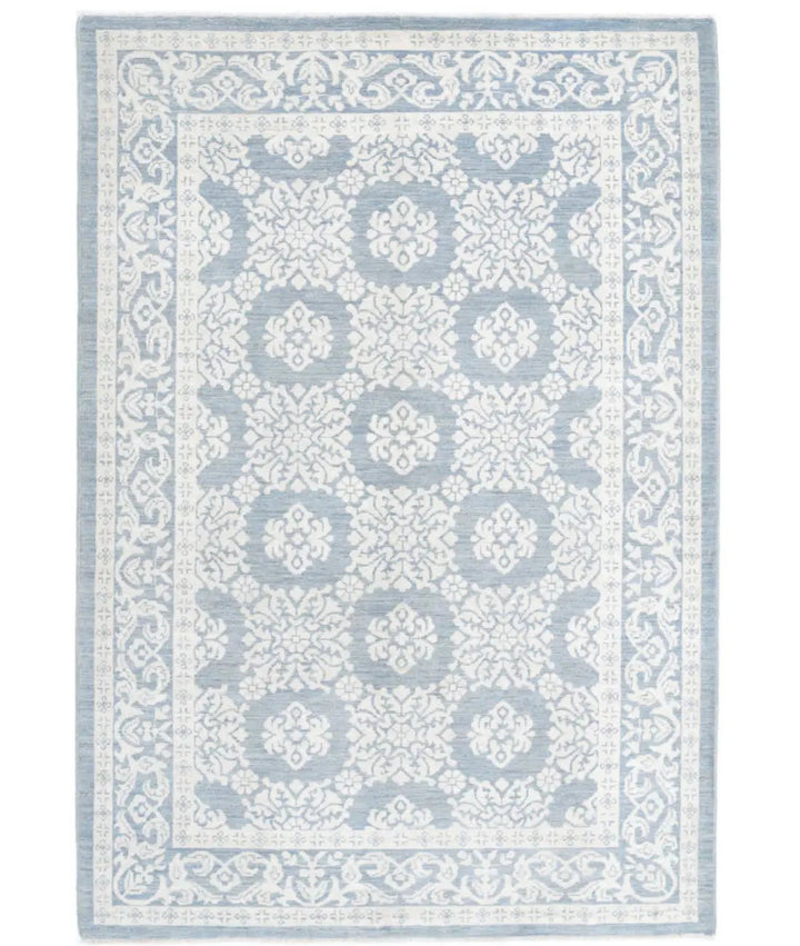 Hand Knotted Fine Serenity Wool Rug 4' 4" x 6' 6" - No. AT658037