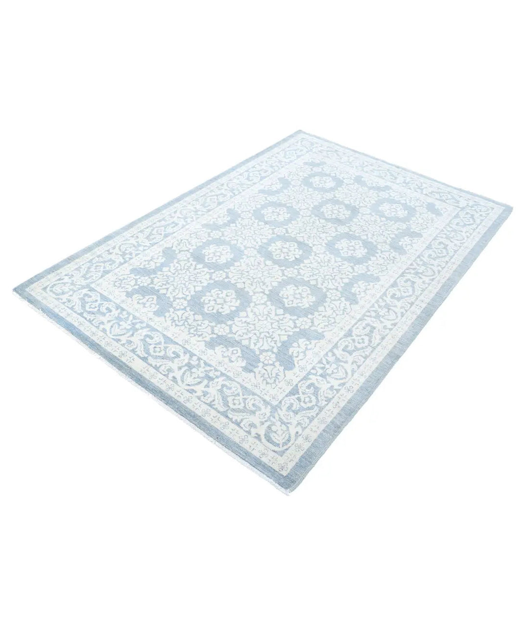 Hand Knotted Fine Serenity Wool Rug 4' 4" x 6' 6" - No. AT658037