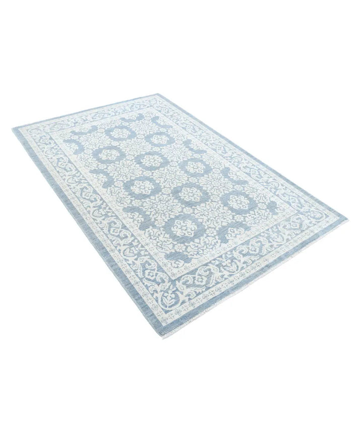 Hand Knotted Fine Serenity Wool Rug 4' 4" x 6' 6" - No. AT658037