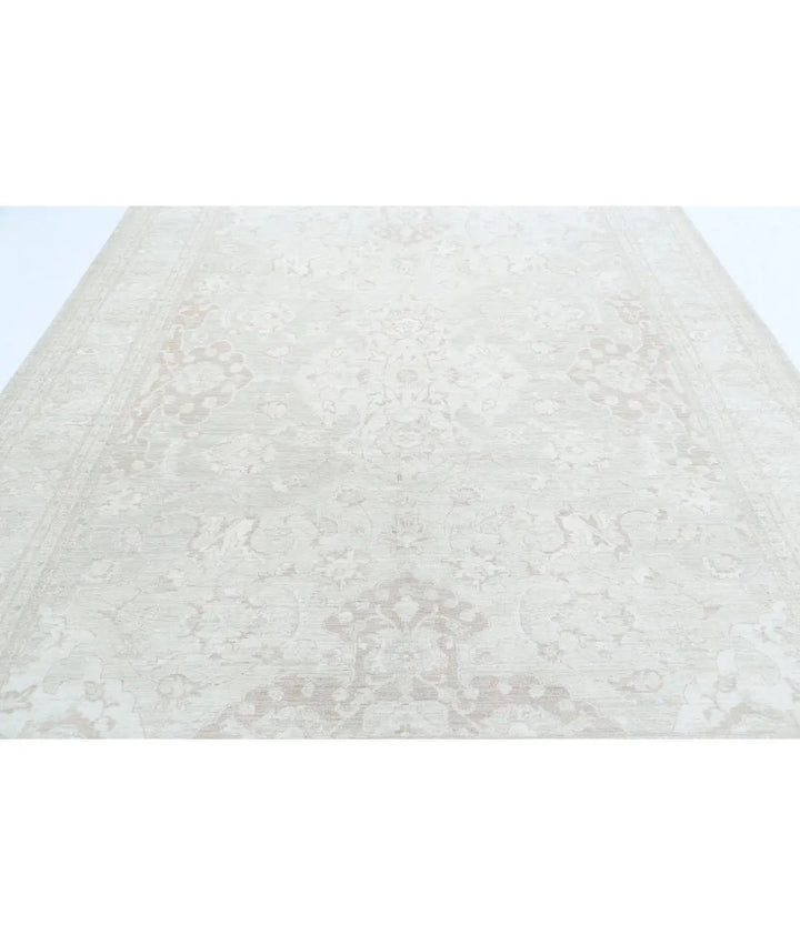 Ivory Afghan Serenity Rug 8' 10" x 11' 8" Hand-Knotted | No. AT90910