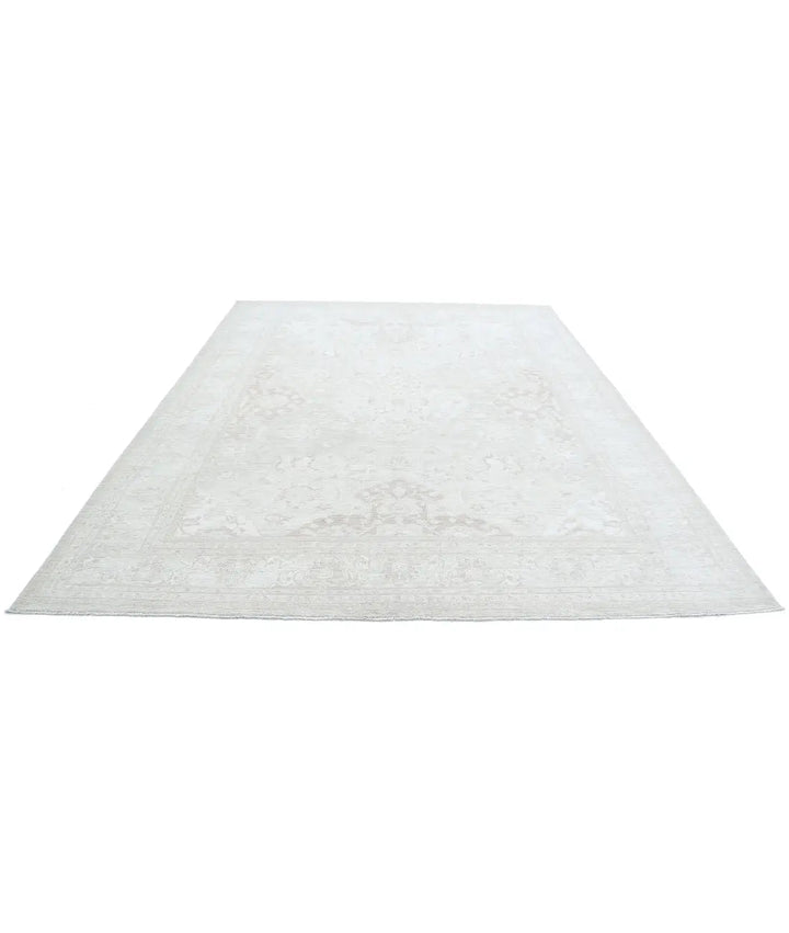 Ivory Afghan Serenity Rug 8' 10" x 11' 8" Hand-Knotted | No. AT90910