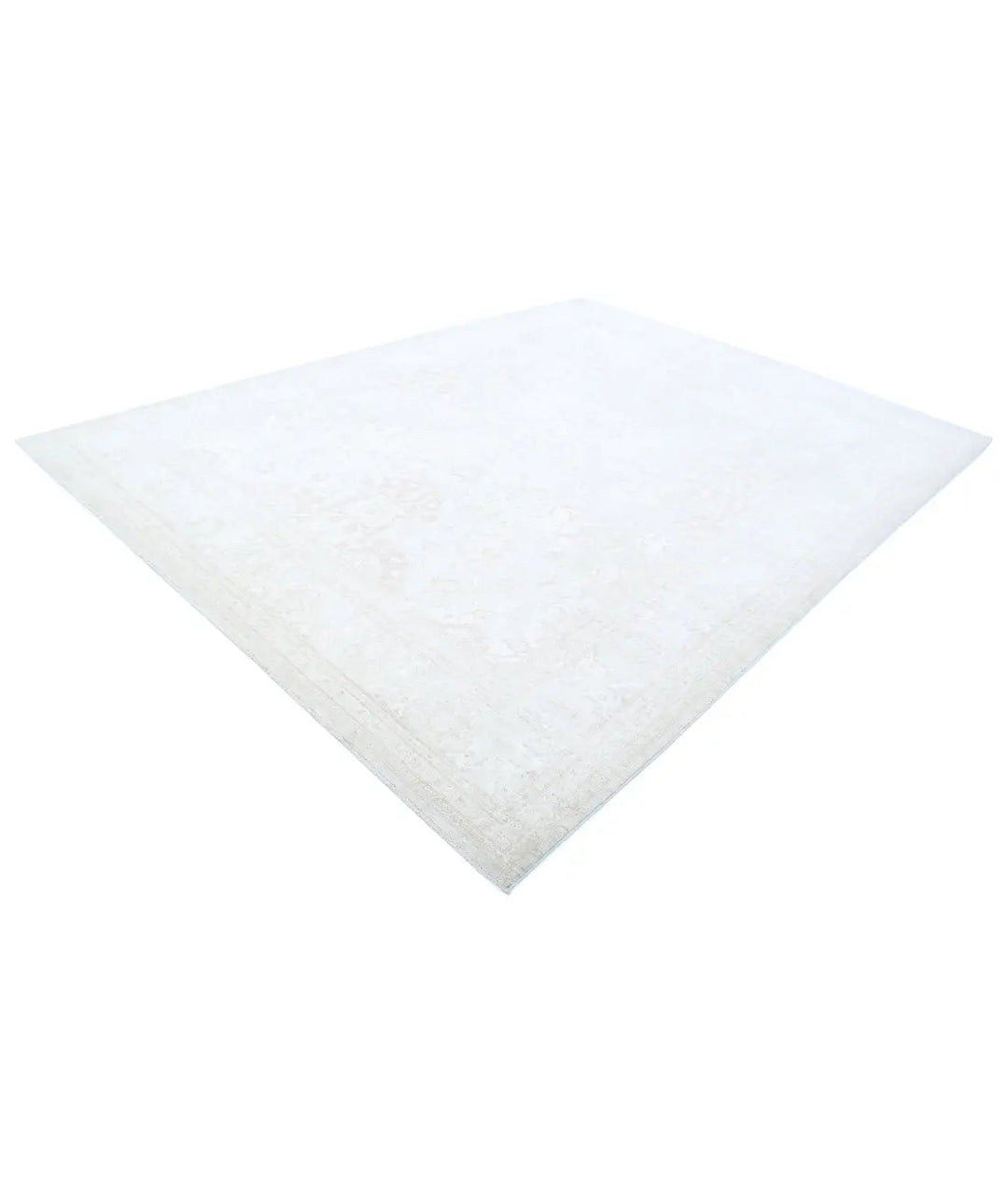 Ivory Afghan Serenity Rug 8' 10" x 11' 8" Hand-Knotted | No. AT90910