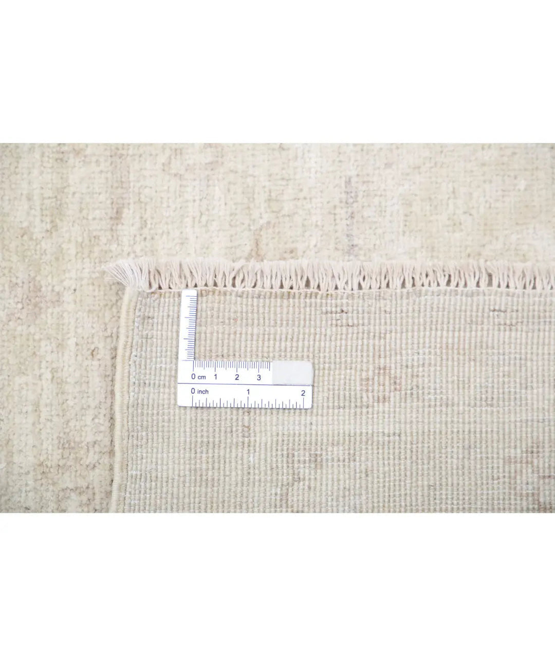 Ivory Afghan Serenity Rug 8' 10" x 11' 8" Hand-Knotted | No. AT67148
