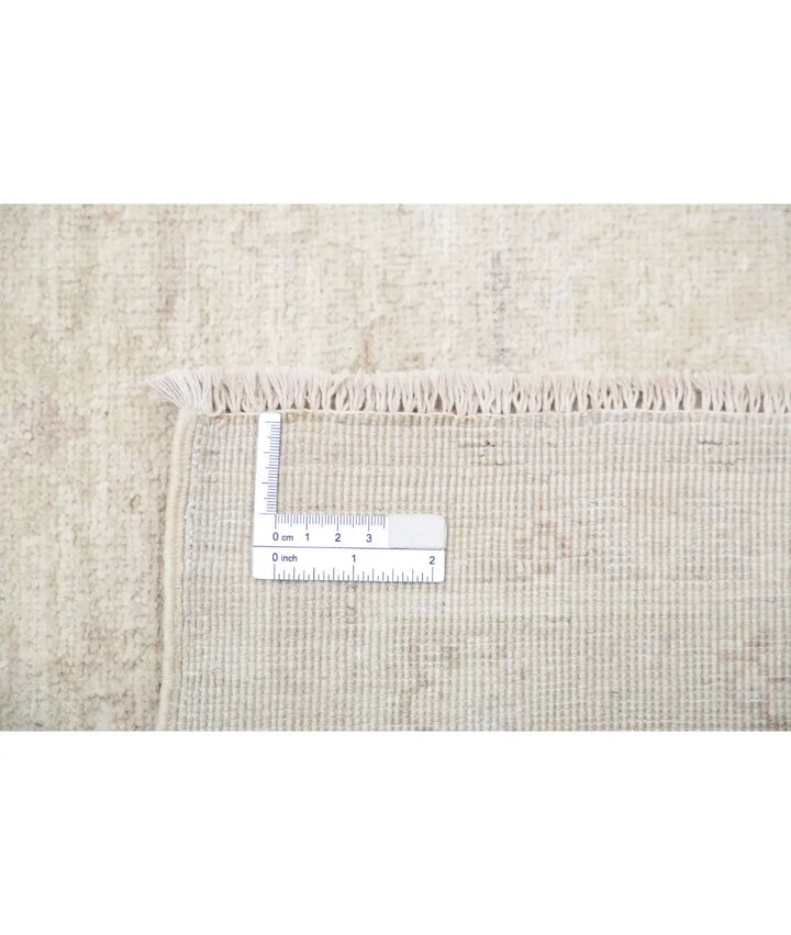 Ivory Afghan Serenity Rug 8' 10" x 11' 8" Hand-Knotted | No. AT67148