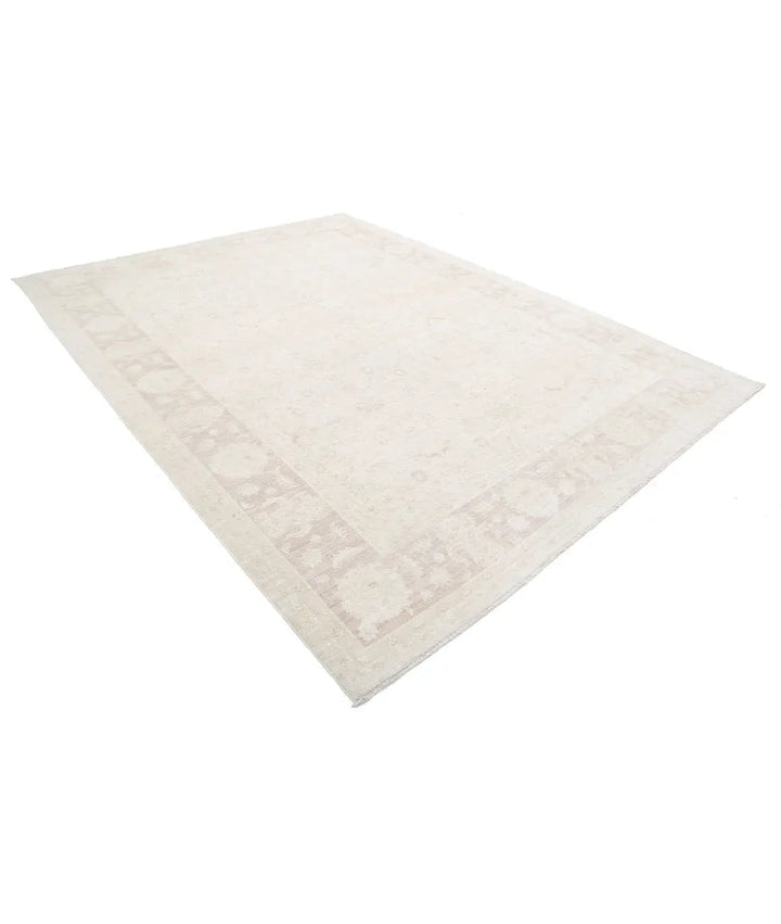 Ivory Afghan Serenity Rug 8' 10" x 11' 8" Hand-Knotted | No. AT67148
