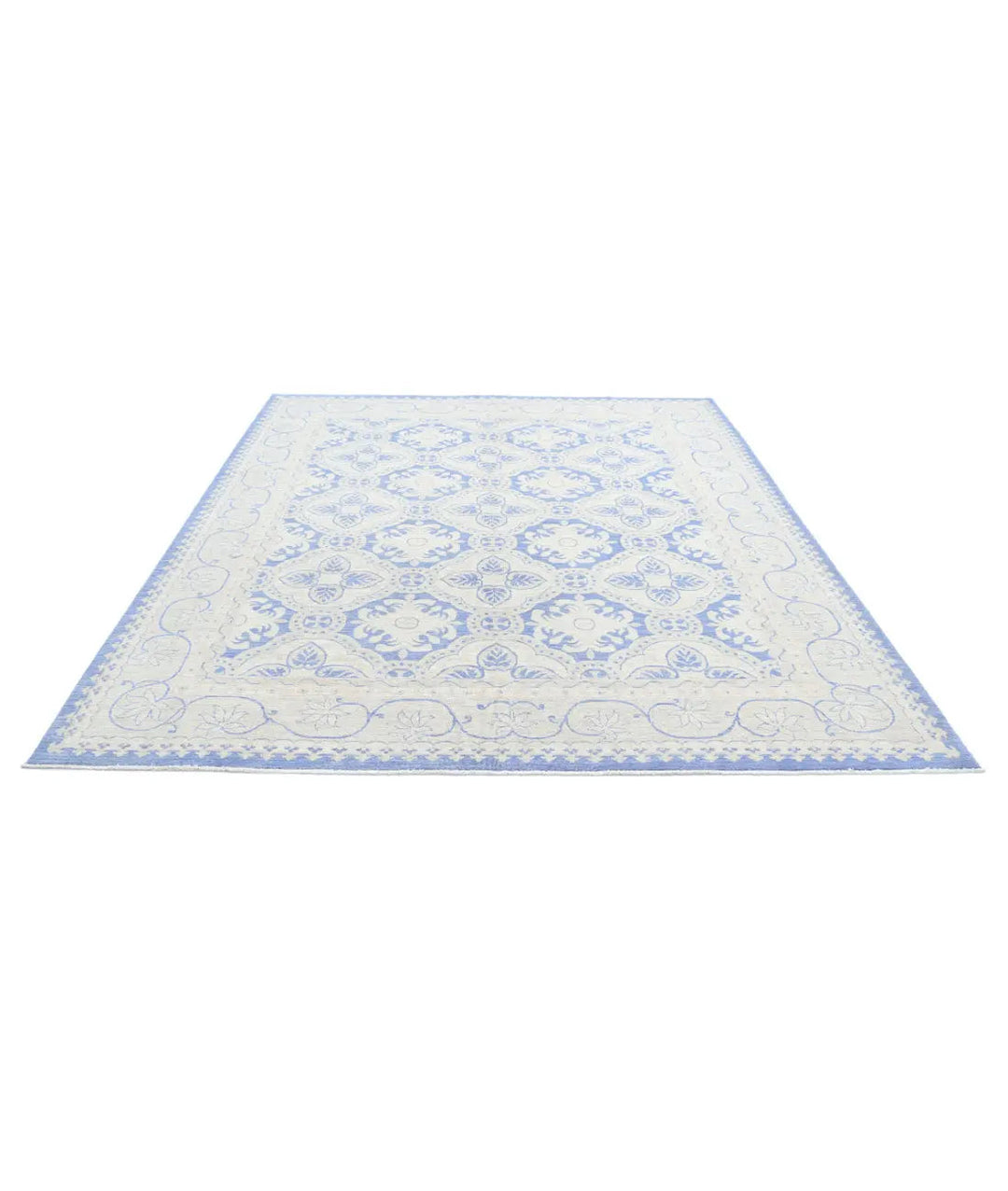 Afghan Serenity Rug 8' 1" x 9' 8" Hand-Knotted | No. AT72168