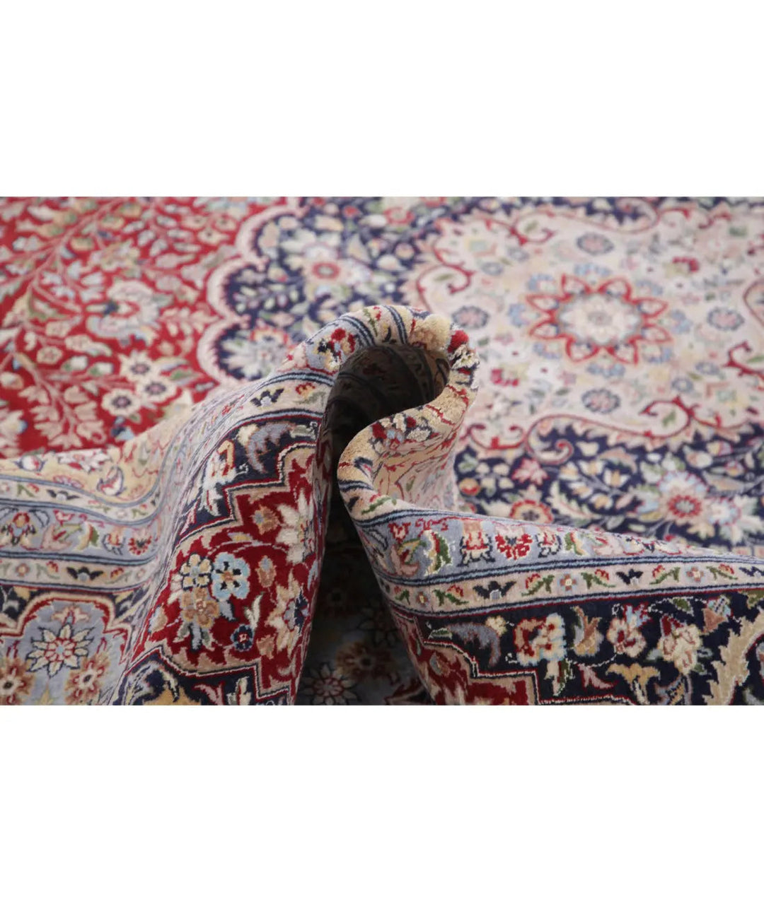 Red Pakistani Oriental Rug 9' 1" x 12' 1" Hand-Knotted | No. AT48679
