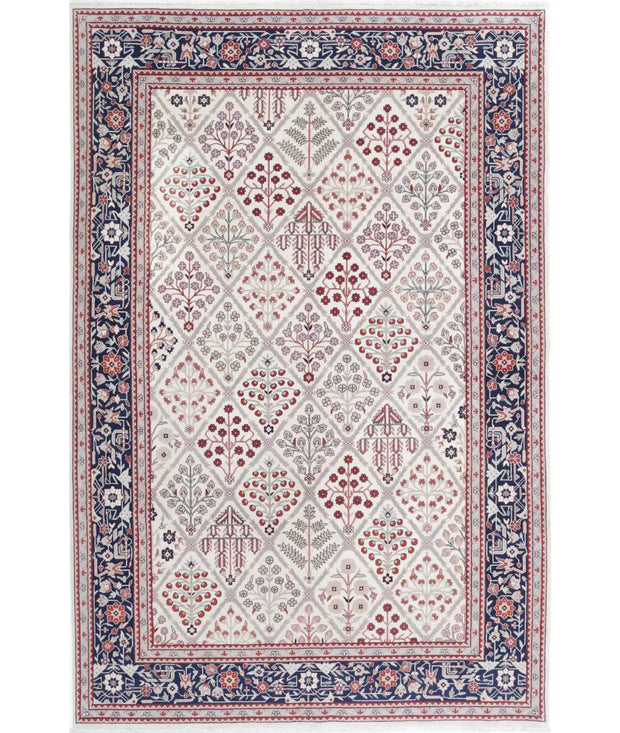 Hand Knotted Heritage Oriental  Josheghan Wool Rug 6' 1" x 9' 2" - No. AT35893