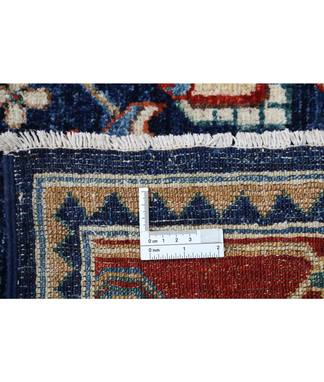 Afghan Heriz Rug 6' 2" x 12' 7" Hand-Knotted | No. AT68748