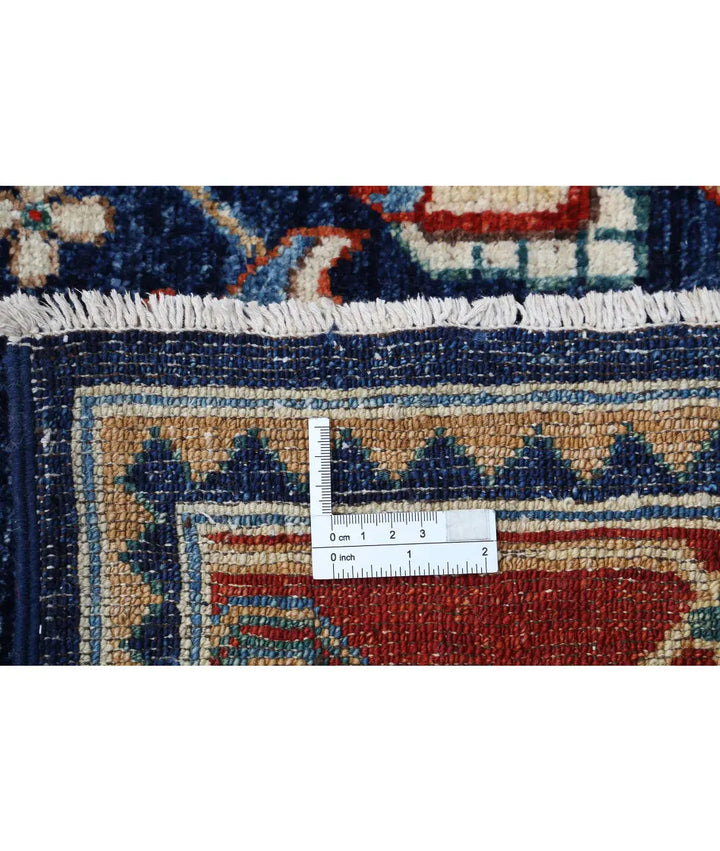 Afghan Heriz Rug 6' 2" x 12' 7" Hand-Knotted | No. AT68748