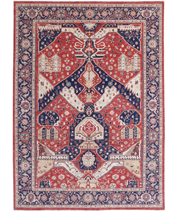 Hand Knotted Heriz Wool Rug 10' 0" x 13' 0" - No. AT25687