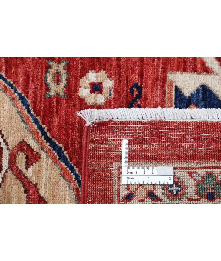 Afghan Heriz Rug 10' 0" x 13' 0" Hand-Knotted | No. AT25687
