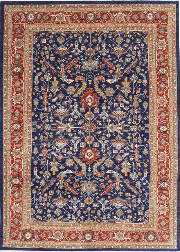 Hand Knotted Heriz Wool Rug 9' 11" x 13' 11" - No. AT13511
