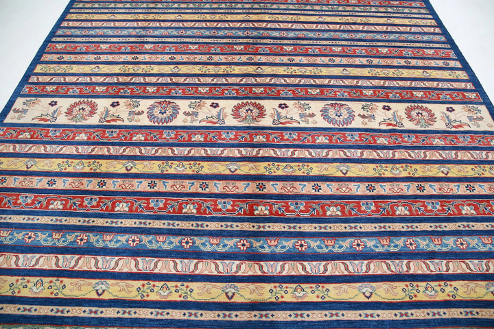 Afghan Khurjeen Rug 9' 0" x 11' 7" Hand-Knotted | No. AT64967