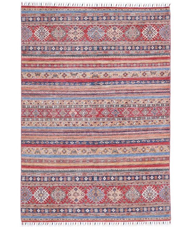 Hand Knotted Khurjeen Wool Rug 4' 11" x 7' 2" - No. AT11753