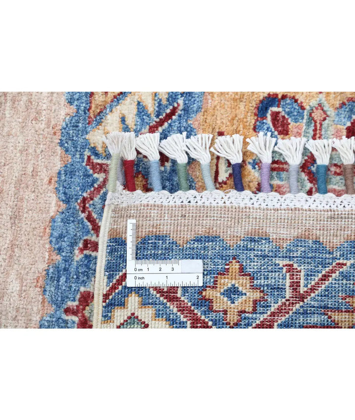 Blue Afghan Khurjeen Rug 5' 8" x 7' 7" Hand-Knotted | No. AT47775