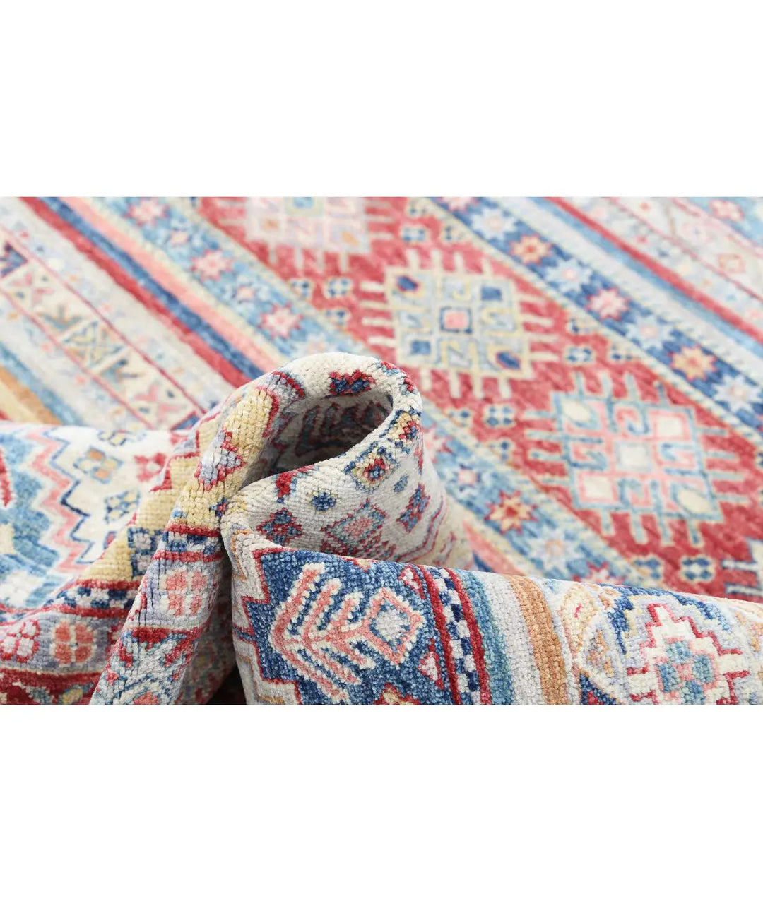 Afghan Khurjeen Rug 7' 10" x 9' 7" Hand-Knotted | No. AT61785