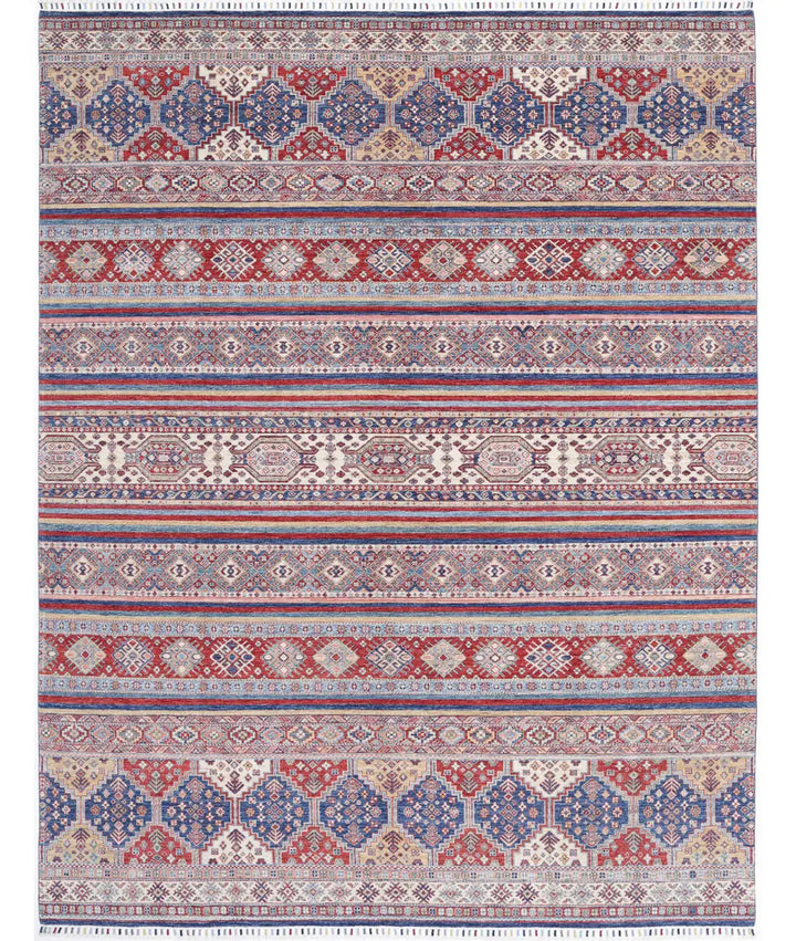 Afghan Khurjeen Rug 8' 10" x 11' 10" Hand-Knotted | No. AT76310