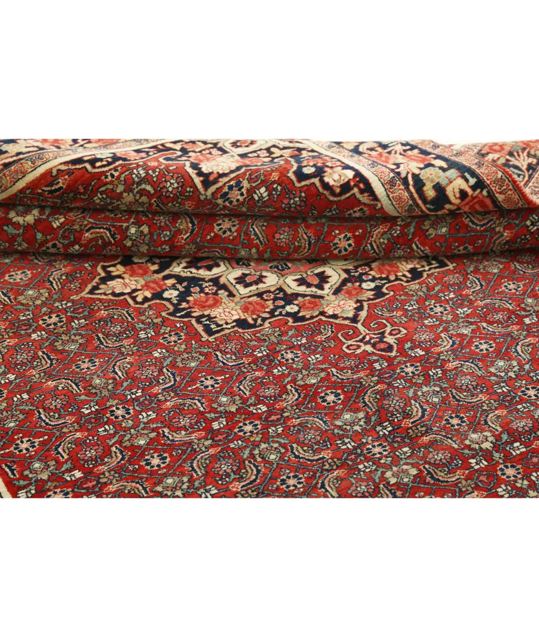 Afghan Oriental Bijar Rug 4' 6" x 6' 5" Hand-Knotted | No. AT44024