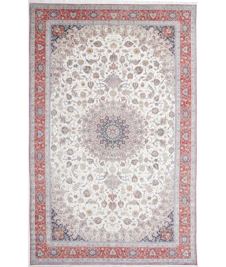 Afghan Isfahan Rug 12' 11" x 21' 1" Hand-Knotted | No. AT59847