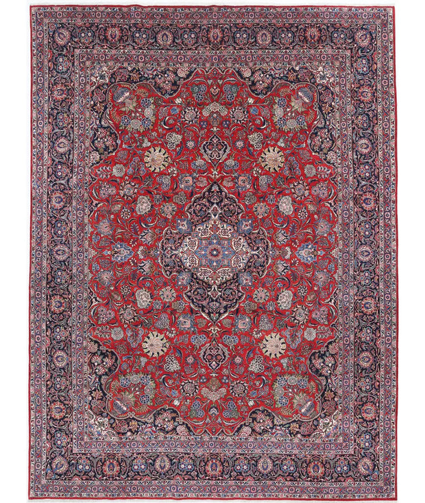 Hand Knotted Masterpiece Oriental Kashan Fine Wool Rug 10' 7" x 14' 3" - No. AT24469