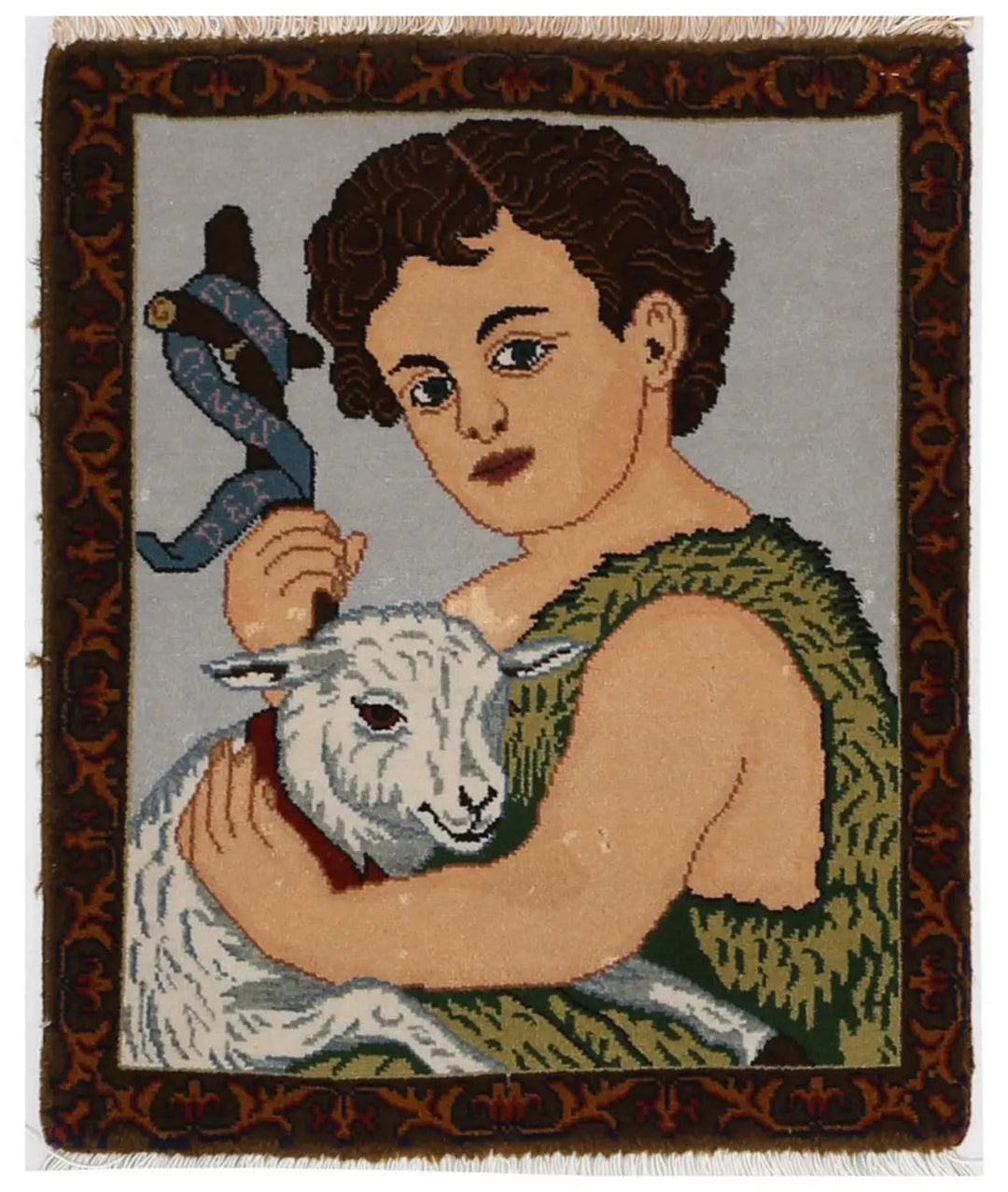Hand Knotted Masterpiece Oriental Tabriz Fine Wool Rug 1' 6" x 1' 10" - No. AT301391