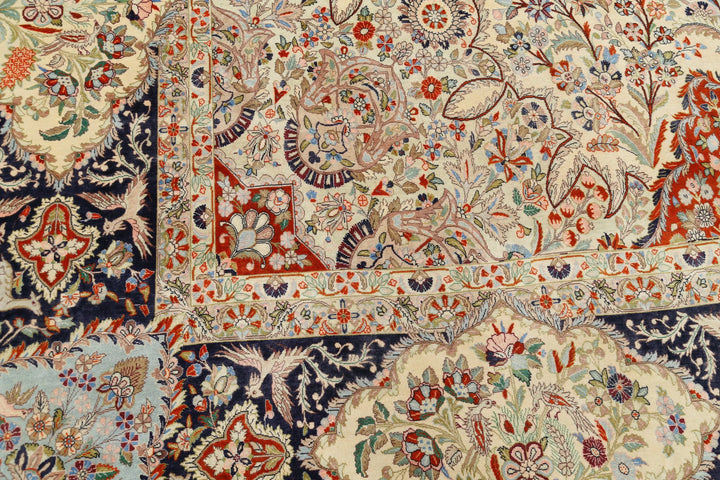 Afghan Tabriz Rug 12' 10" x 19' 6" Hand-Knotted | No. AT27948