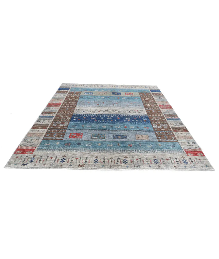 Hand Knotted Modcar Wool Rug 8' 0" x 9' 7" - No. AT626719